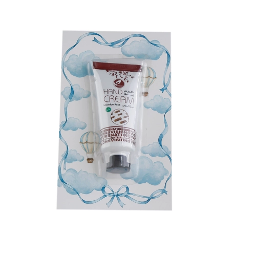 مجموعة توزيعات المواليد لون أزرق بدون نصوص - ميني كريم اليد عرق السوس ( 5 قطع )