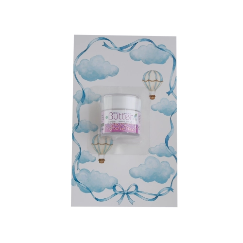 مجموعة توزيعات المواليد لون أزرق بدون نصوص - ميني زبدة الجسم ساكورا ( 5 قطع )