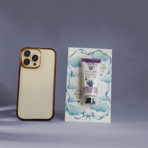 مجموعة توزيعات المواليد لون أزرق بدون نصوص - ميني كريم اليد لافندر ( 5 قطع )