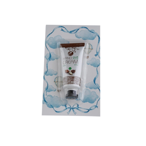 مجموعة توزيعات المواليد لون أزرق بدون نصوص - ميني كريم اليد شيا ( 5 قطع )