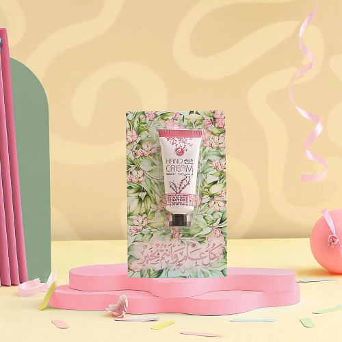 توزيعات العيد ميني كريم اليد ساكورا - لون أخضر - كل عام وأنتم بخير ( 5 قطع )