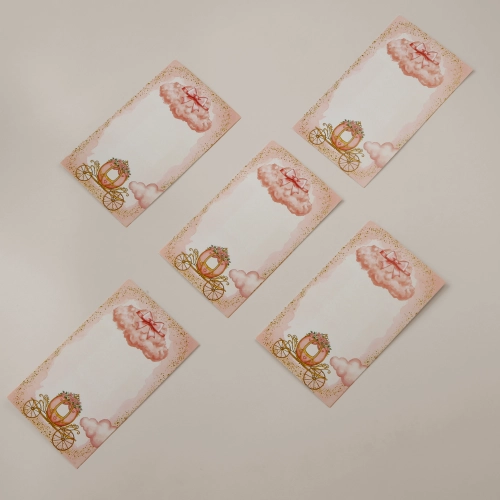 مجموعة توزيعات المواليد لون وردي بدون نصوص - ميني زبدة الجسم بابايا ( 5 قطع )