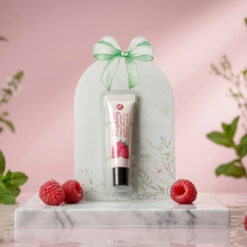 مجموعة توزيعات مرطب الشفاه بالتوت - كرت بدون نصوص - (5 قطع)