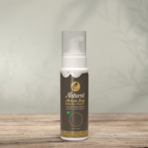 غسول الوجه الرغوي بالصابون الأفريقي الطبيعي