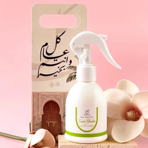 توزيعات العيد معطر المنزل سويت قاردن وسط - لون بيج - كل عام وأنتم بخير ( 5 قطع )