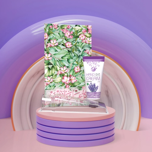 توزيعات العيد ميني كريم اليد لافندر - لون أخضر - كل عام وأنتم بخير ( 5 قطع )