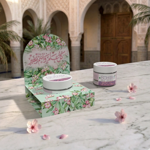 توزيعات ميني زبدة الجسم ساكورا - لون أخضر - كل عام وأنتم بخير ( 5 قطع )