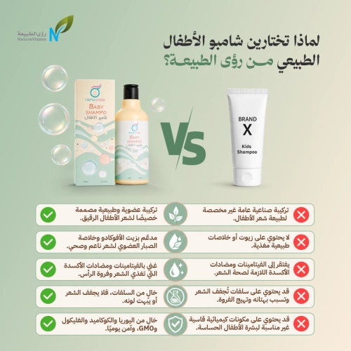 شامبو الأطفال الطبيعي