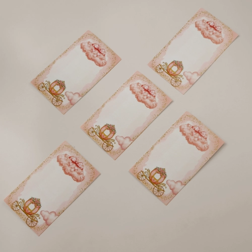 مجموعة توزيعات المواليد لون وردي بدون نصوص - ميني زبدة الجسم شيا ( 5 قطع )