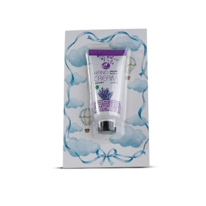 مجموعة توزيعات المواليد لون أزرق بدون نصوص - ميني كريم اليد لافندر ( 5 قطع )