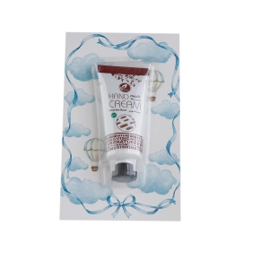 مجموعة توزيعات المواليد لون أزرق بدون نصوص - ميني كريم اليد عرق السوس ( 5 قطع )