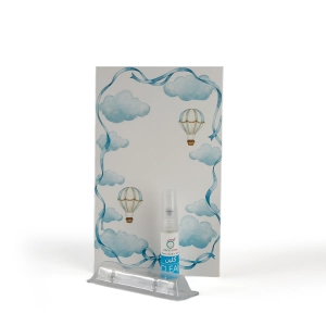 مجموعة توزيعات المواليد لون أزرق بدون نصوص - ميني عطر كلين ( 5 قطع )