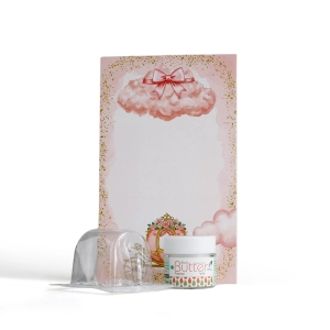 مجموعة توزيعات المواليد لون وردي بدون نصوص - ميني زبدة الجسم بابايا ( 5 قطع )