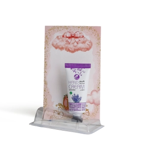 مجموعة توزيعات المواليد لون وردي بدون نصوص - ميني كريم اليد لافندر ( 5 قطع )