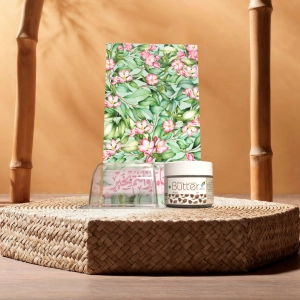 توزيعات العيد ميني زبدة الجسم شيا - لون أخضر - كل عام وأنتم بخير ( 5 قطع )